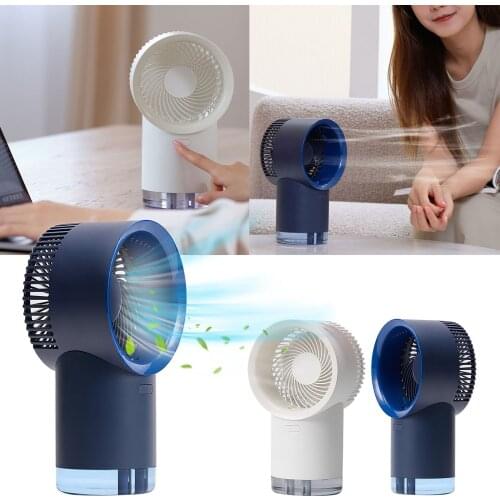 Desktop Small Fan Spray Portable Usb Cooling Fan Water Fan Tool Mini 400ml Water Capacity Blue White USB Gadgets Gifts Tools