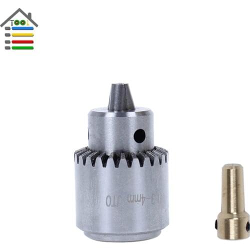 Mini Electric Drill Chuck 0.3-4mm JTO Taper Mount Lathe Chuck PCB Mini Drill Press For 3.17 Motor Shaft Connecting Rod