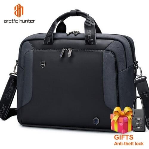 ARCTIC HUNTER Mens Briefcase Anti theft Computer Bag for Men Office Business Travel Laptop Messenger Bags Man Handbags