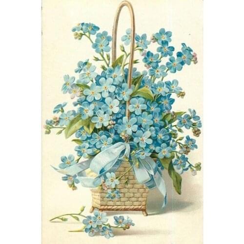 Flower DIY Embroidery 11CT Kits Needlework Craft Set Printed Canvas Cotton Thread Home Decoration New Design For Living Room