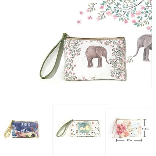 New Pouches Women Mini Cute animal Printed Coin Purse Phone Money Bag Handbag Women Small Wallet Pocket Travel