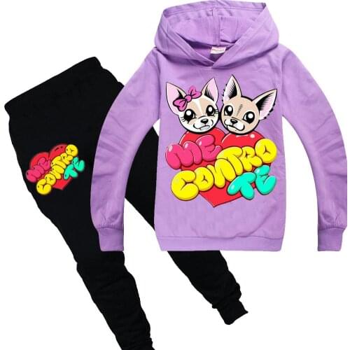 Baby Boys Girls Autumn Children Clothing Set Hoodies Sweatshirt+Pant Clothes Sport Suits Me Contro Te Toddler Tracksuit for Kid