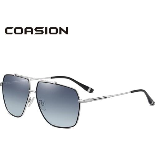 COASION Retro Square Metal Frame Polarized Sunglasses Men Women Brand Designer Glasses for Driving Male zonnebril heren CA1709