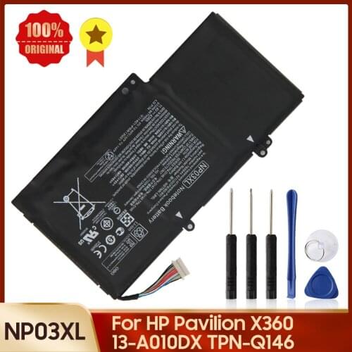 Original Laptop Battery NP03XL HSTNN-LB6L for HP Pavilion X360 13-A010DX 13-A233CA 13-B116T TPN-Q146 G6T84UA Replacement Battery