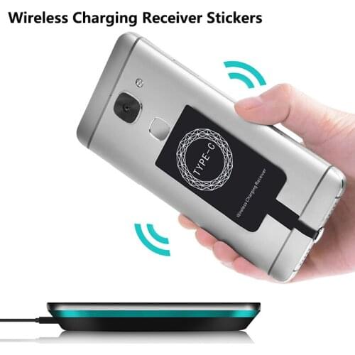 Wireless Charger Receiver Sticker Patch for iPhone Type C Fast Charging Receiver Transmitter Sticker Adapter Pad Coil Micro USB