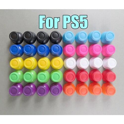200PCS Transparent Clear 3D Analog Joystick Stick Module Mushroom Cap For Sony PS5 Playstation 5 Controller Thumbstick Cover