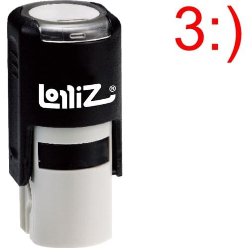 LolliZ "Horned Face (Devil Or Bull)" Pre-Inked Rubber Stamp