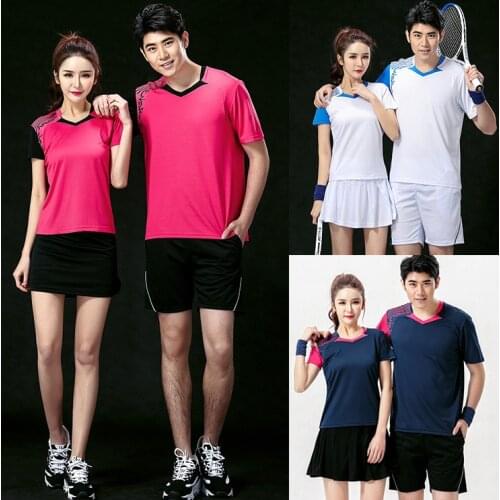 Tenis masculino , couples badminton suits shorts quick-drying , ropa tenis de mesa , shirt ping pong , tennis de table vetement