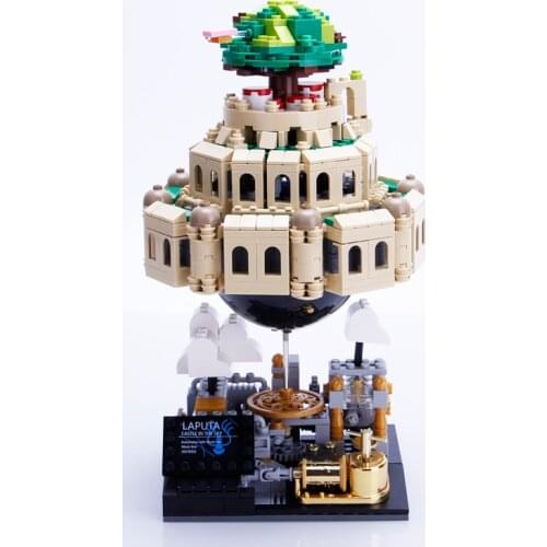 XingBao 05001 Moc Laputa: Castle in the Sky Bricks With Music Box Children Educational Building Blocks Bricks Toys Gift