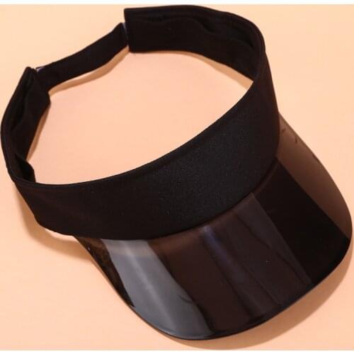 Women Summer UV Protection Sun Visor Plastic Hat Golf Sport Headband Cap Beach Summer Visor Cover Sun Protection Hats 2021