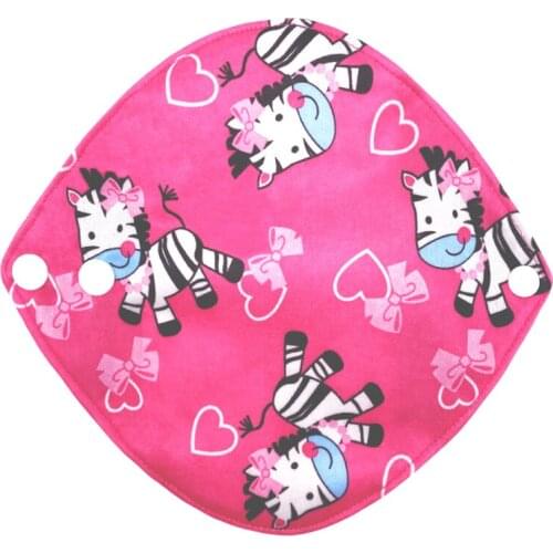 Organic Bamboo Charcoal Cloth Menstrual Pad Female Menstrual Period Pads For Women Sanitary Napkin Skin Friendly