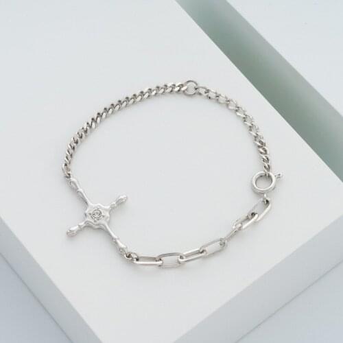 Cross bamboo bracelet female cross diamond-studded couple girlfriends fashion and elegant bamboo bracelet bracelet