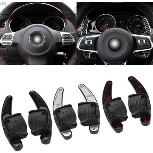 Pair Car Steering Wheel Shift Paddle Blade Shifter Extension For VW Golf 6 Jetta GTI MK6 R R20 Passat CC R36 EOS Scirocco