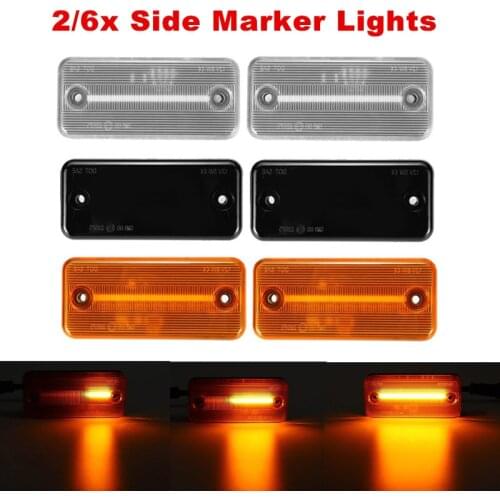 2/6pcs Dynamic LED Side Marker Lights Flowing Turn Signal Light For Iveco Fiat Ducato Citroen Relay Peugeot Boxer Renault Volvo