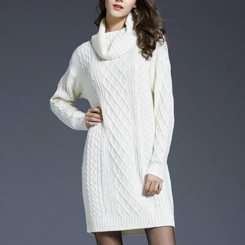2020 Winter Oversized 4xl Turtleneck Women Sweaters Long Sleeve Korean Slim Knitted Sweaters and Pullovers Female Jumper Tops