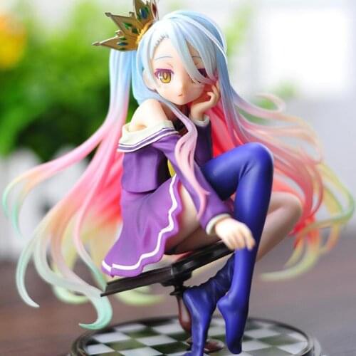 Anime No Game No Life Shiro Jibril Sexy Girl Pvc Action Figure Collectible Model Doll Figurine Ornament Toys For Childrens Gift