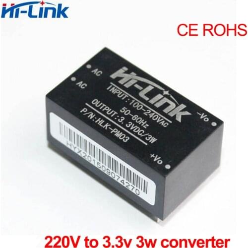 Free shipping 2pcs/lot 220V to 3.3V 3W mini power supply module input 110v-240v intelligent household switch mode converter