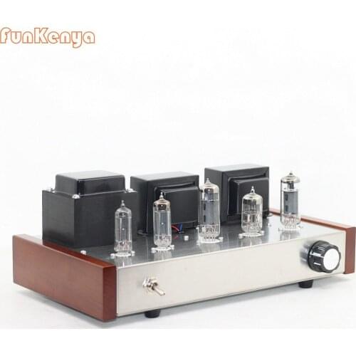Home Audio Power Amplifier Dual Channel Class A Tube Amplifier 4W*2 6N2 6P1 6Z4 Stereo Noise Reduction