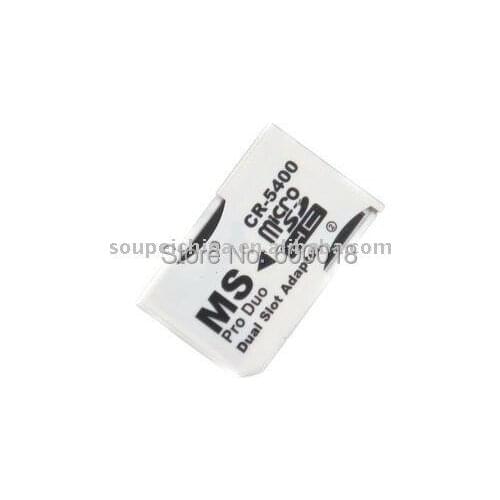Dual Micro SD to Memory Stick Pro Duo Adapter For PSP Free Shipping note: only the adapter