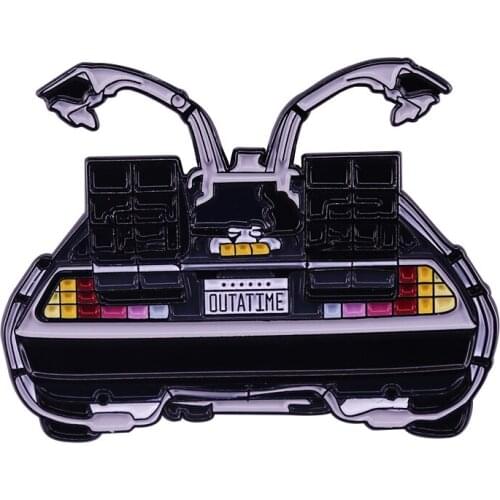 Back to the Future Delorean'OUTATIME' Enamel Pin