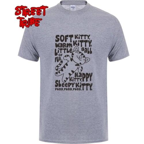 Soft Kitty T Shirts Summer Style Fashion Men T-shirt Not Today Cotton O-neck Man Top Tees Novelty Graphic Streetwear
