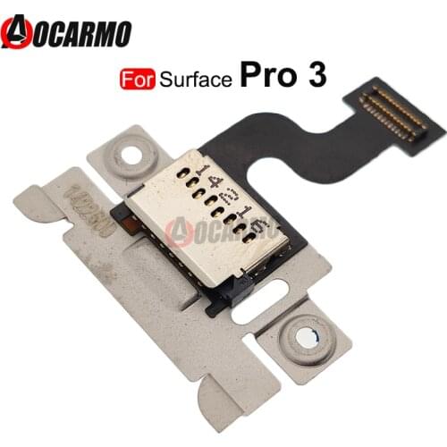 For Microsoft Surface Pro 3 Pro3 1631 Memory SD Card Slot Reader Flex Cable Repair Parts