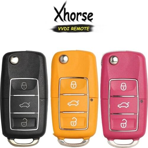 KEYECU (English Version) X007 Series Colorful for V*W B5 Style 3 Button Universal Remote Key for VVDI Key Tool