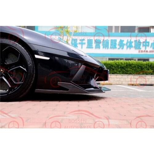Cf kit para lamborghini lp700 frente de fibra carbono queixo lábio spoiler estilo do carro