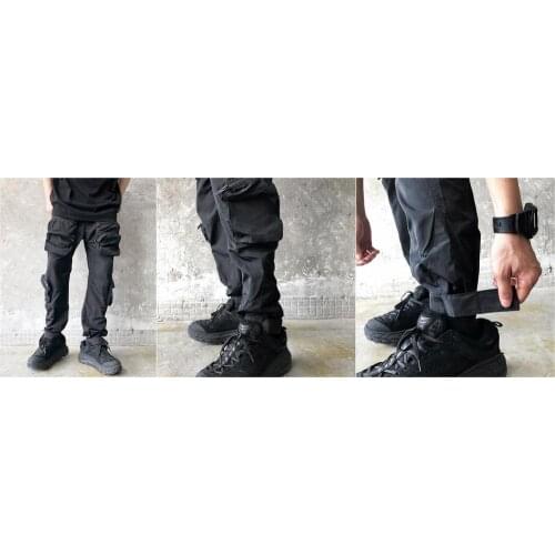 Multi-Pocket on Sides / Adjustable Velcro at the Trousers / Casual Cargo Pants Jogger / Lounge Pants