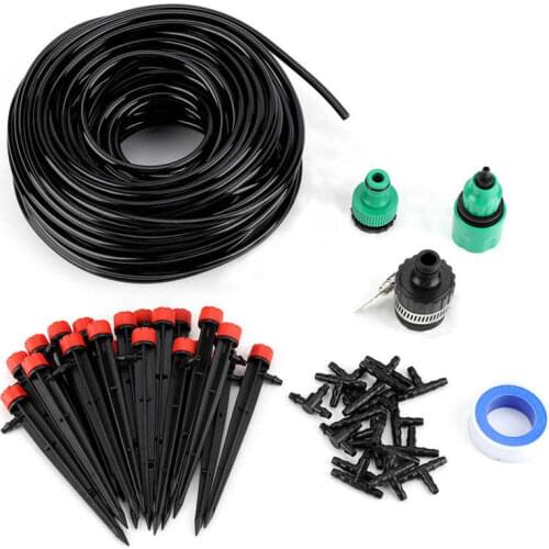 25 Meter Water Irrigation Set Ground Insertion Dropper Watering Auto System Tool Flowers Plants Irrigation kits