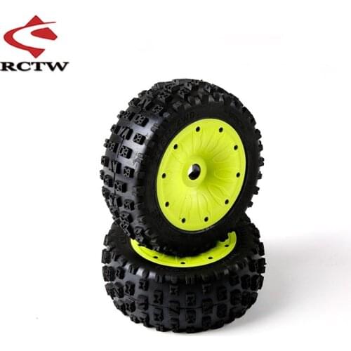 Knobby Tires Assembly Kit for 1/5 Losi 5ive-T Rofun Rovan LT King Motor X2 Universal BAJA 4WD / SLT Truck Spare Toys Parts