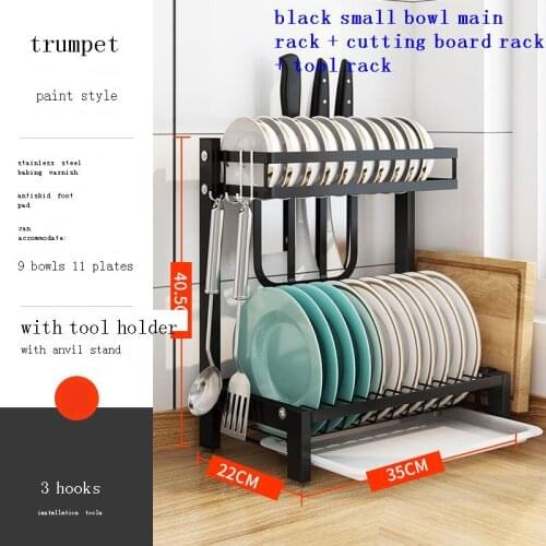 Rangement Organisateur Keuken Organization Organizer and Stainless Steel Dish Mutfak Cuisine Cocina Kitchen Storage Rack Holder