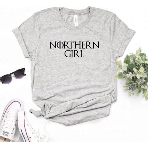 Northern Girl Women Tshirts Cotton Casual Funny t Shirt For Lady Girl Top Tee Hipster 6 Color Drop Ship NA-491