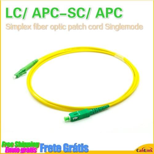 10PCS/bag LC/ APC-SC/ APC Simplex fiber optic patch cord SC - LC Singlemode 9/125