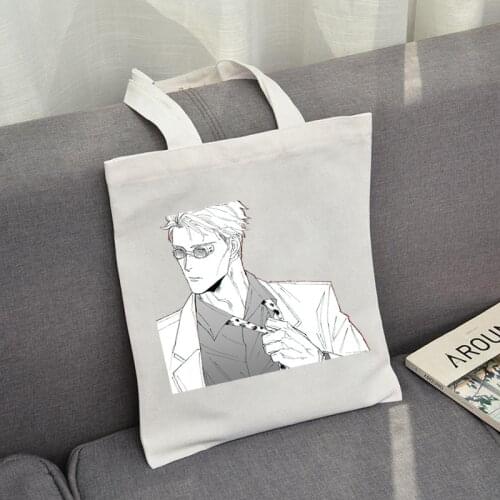 Nanami Kento Graphic Tote Bag Jujutsu Kaisen Anime Shopper Eco Bag Portable Large Bag for Women Portable Fashion Grocery Pocket