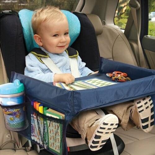 Waterproof Baby Car Seat Organizer Tray Stroller Kids Toy Food Holder Desk Children Portable Table for Car Child Table Storage