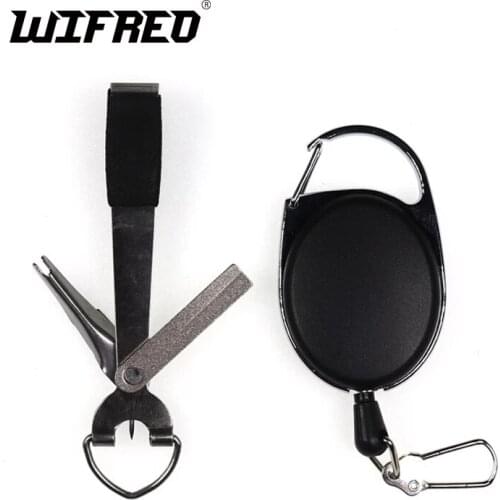 Wifreo Multiple Purpose Fly Fishing Line Clipper with Nail Knot Tool + Hook Honer + Rig Puller + Hook Clean Fishing Li Nippers