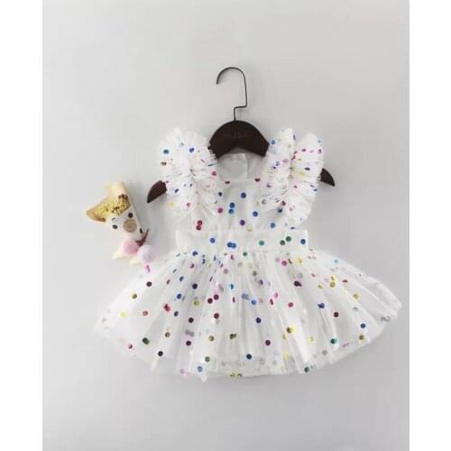 Tailor-made adult cute doll clothes color bright dot gauze skirt