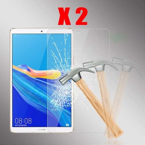 2Pcs Tablet Tempered Glass Screen Protector Cover for Huawei MediaPad M6 8.4 inch Full Coverage Protective Film