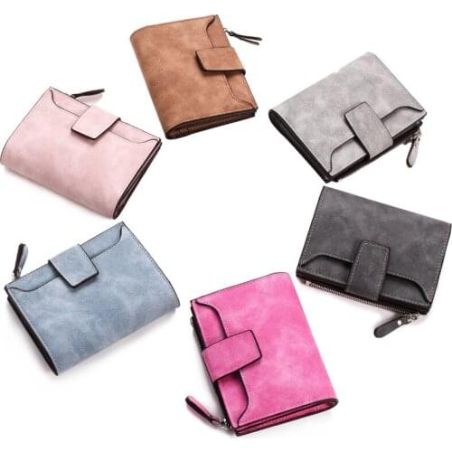 Women Wallets Cards Holders Luxury Brand Wallets Designer Purse 2021 Leather Women Wallet Hasp Small and Slim Coin Pocket Purse