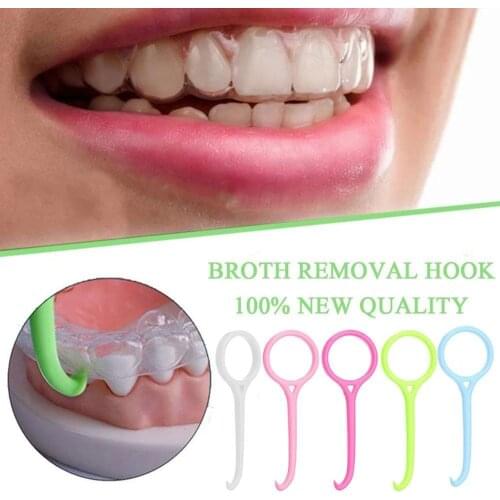 1Pcs Dental Removal Hook Tool Plastic Orthodontic Aligner Remove Invisible Removable Braces Oral Care Tool Braces Extractor