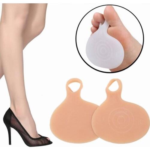 2Pcs Silicone Durable Non-slip Pain Relief High Heel Shoe Half Insole Metatarsal Pad Foot Care Tool Women Healthy