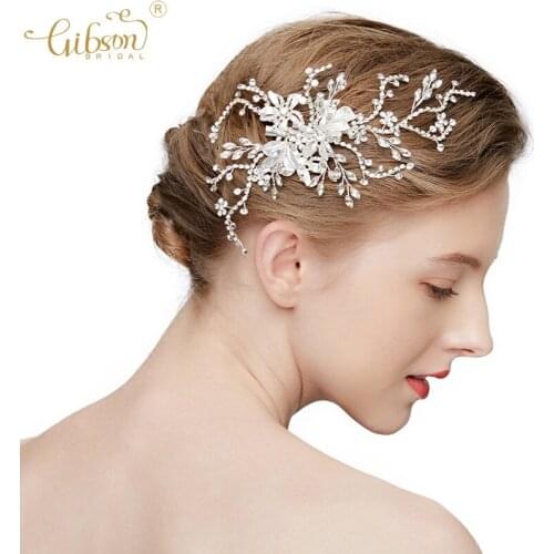 Hanmade Headpiece Rhinestone Crystal Hair Clip Bridal Accessories Hair Claws Wedding Barrettes