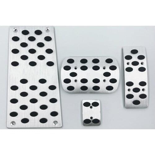 Car Accessory For Toyota Highlander 2007-2015 AT Gas Accelerator Brake Footrest Pedal Pedales Stickers Styling Plates Pad Covers