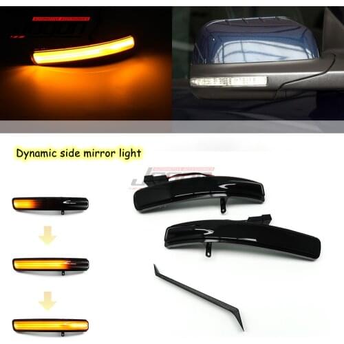 2pcs For Ford Explorer 2011-2015 2016 2017 2018 2019 Car LED Dynamic Turn Signal Side Mirror Light Rear Mirror Indicator Lamp