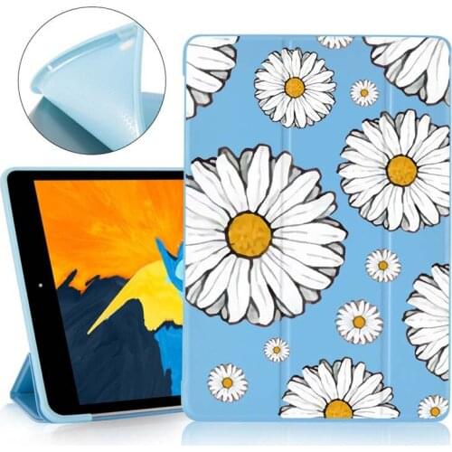Daisy Flower Tablet Case for Ipad Mini 2 3 4 Cover Folding Holder Function for Ipad Air 1 2 3 7th Generation 11 Pro 2018 2020
