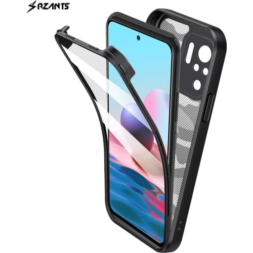 Rzants For Xiaomi Redmi Note 10 10S 4G Redmi Note 10 Pro Max 4G 5G Case 360 Camouflage Bettle Full Clear Cover Soft Phone Casing