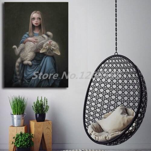 Mark Ryden Cat Art Show Wallpaper Wall Art Canvas Posters Prints Painting Wall Pictures For Office Bedroom Home Decor Framework