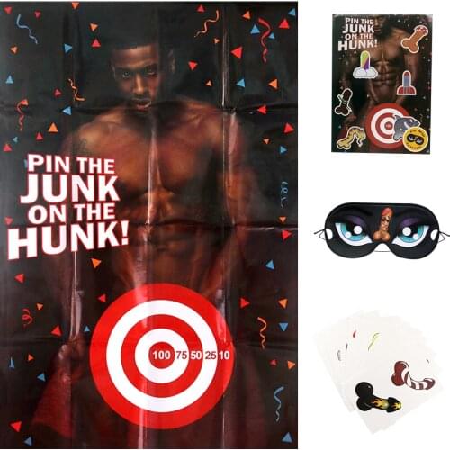 EXVOID Carton Penis Sticker Hen Party Accessories Sex Shop Sexy Man Paper Poster Bachelorette Party Supplies Night Drinking Game