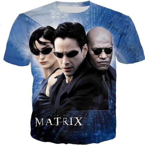 2021 TV Series The Matrix 3d Printed T-shirts Men/women Fashion Casual Harajuku Style Short Sleeve Streetwear Oversize Tops